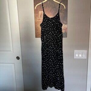 NEW Black/White Polka Dot Cover-Up/Lounge Wear/SunDress Size XL